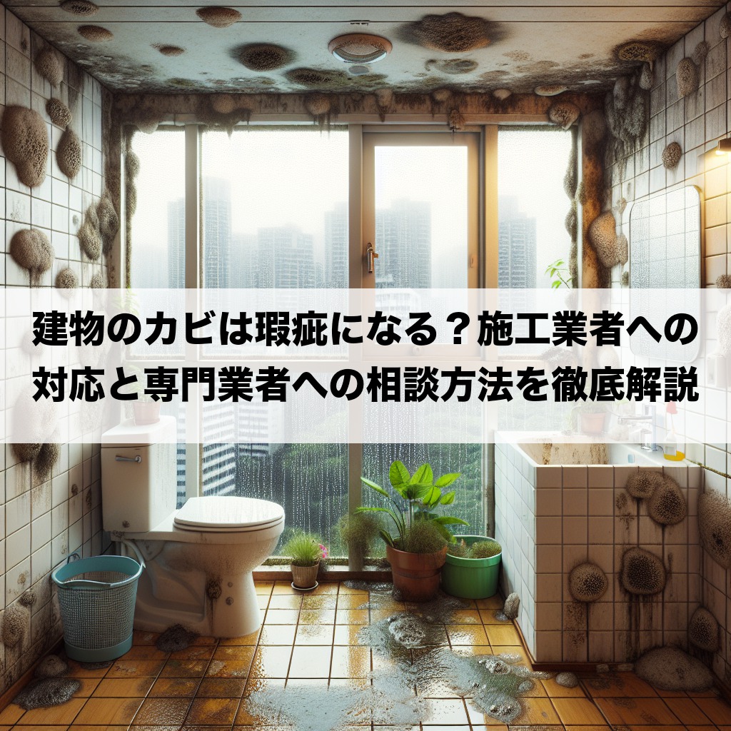 建物のカビは瑕疵になる？施工業者への対応と専門業者への相談方法を徹底解説