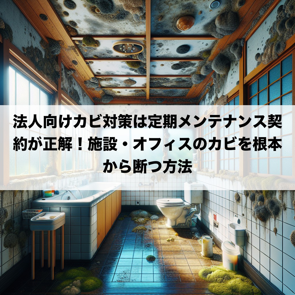 法人向けカビ対策は定期メンテナンス契約が正解！施設・オフィスのカビを根本から断つ方法