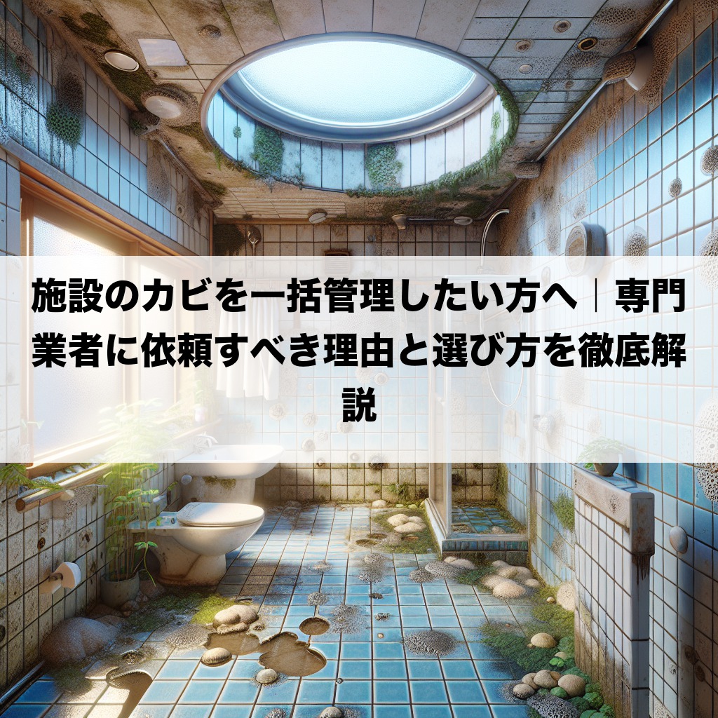 施設のカビを一括管理したい方へ｜専門業者に依頼すべき理由と選び方を徹底解説