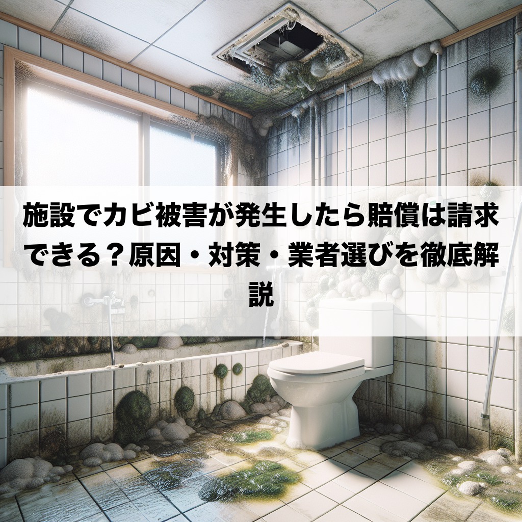施設でカビ被害が発生したら賠償は請求できる？原因・対策・業者選びを徹底解説