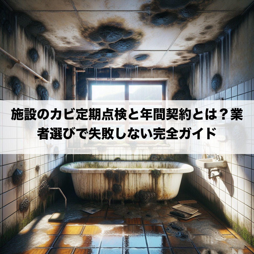 施設のカビ定期点検と年間契約とは？業者選びで失敗しない完全ガイド