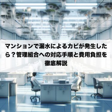 マンションで漏水によるカビが発生したら？管理組合への対応手順と費用負担を徹底解説