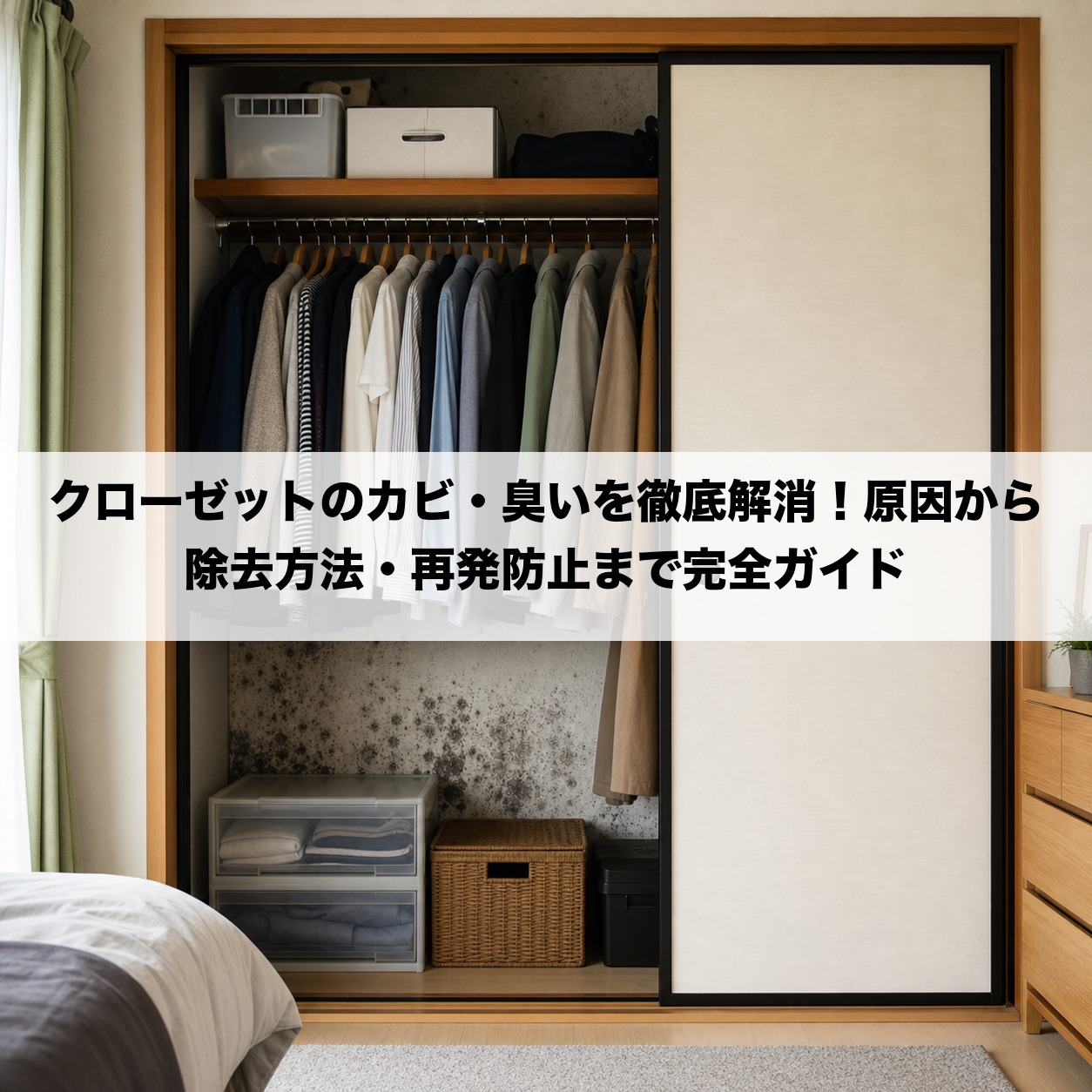 クローゼットのカビ・臭いを徹底解消！原因から除去方法・再発防止まで完全ガイド